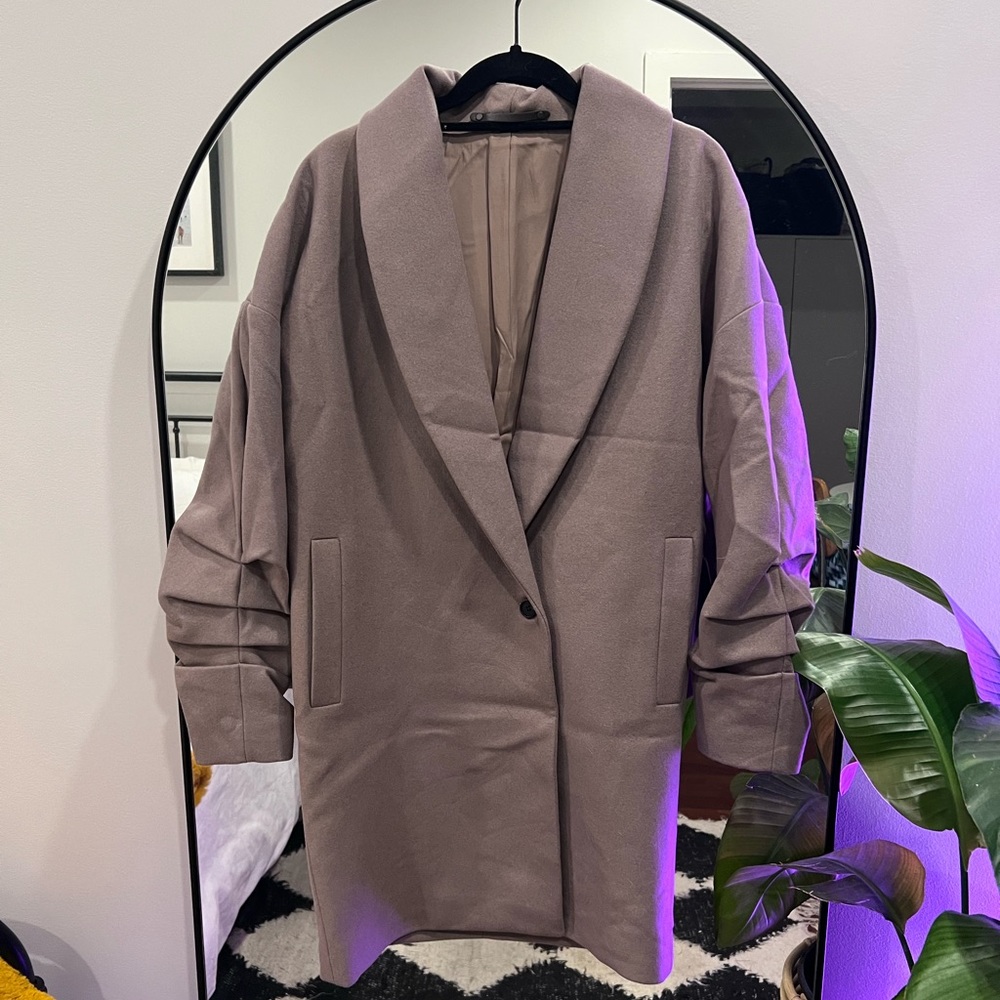 all saints wool coat